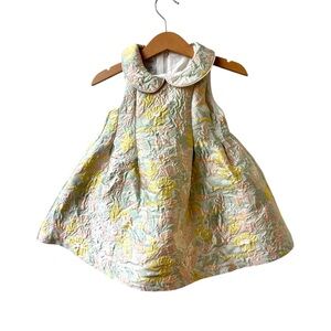 Pippa & Julie Nordstrom brand Floral Jacquard Baby Dress